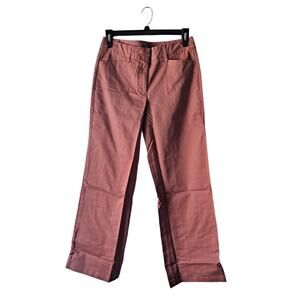 Lands' End Mauve Color Mid Rise Wide-Legs Chino Pants - Size10 X 31 (NWT)